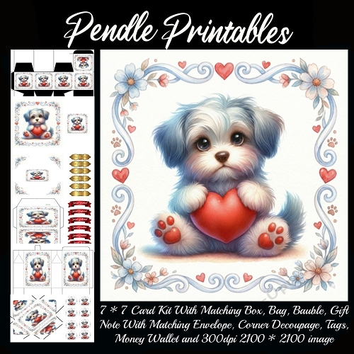 Valentines Cute Puppy 8
