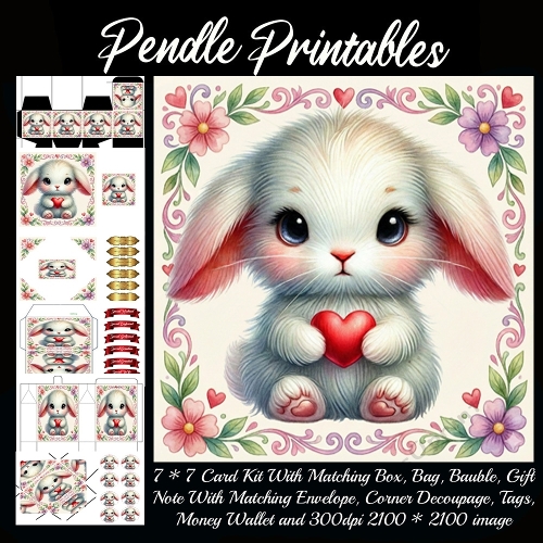 Valentines Cute Rabbit 3