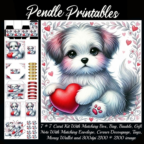 Valentines Cute Puppy 9