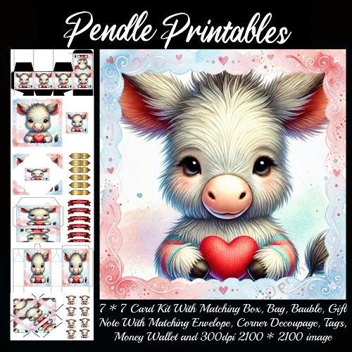 Valentines Cute Donkey 3