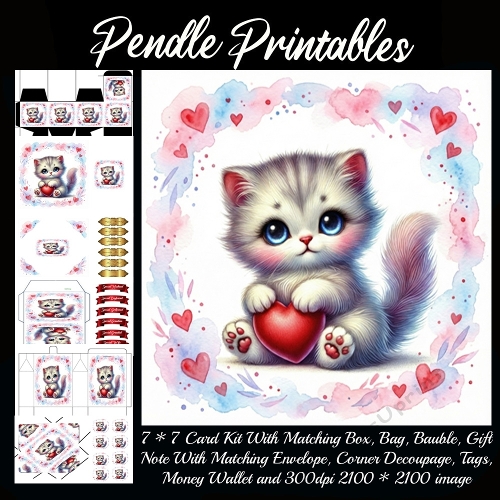 Valentines Cute Kitten 5