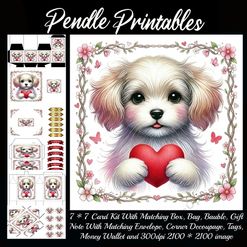 Valentines Cute Puppy 12