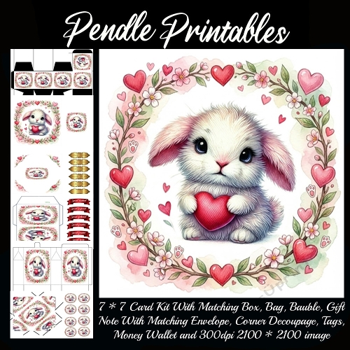 Valentines Cute Rabbit 4