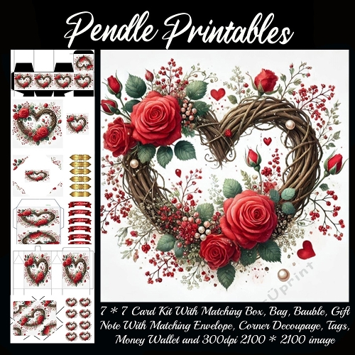 Valentines Beautiful Heart Wreath 2