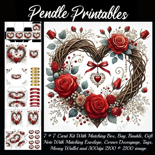 Valentines Beautiful Heart Wreath 4