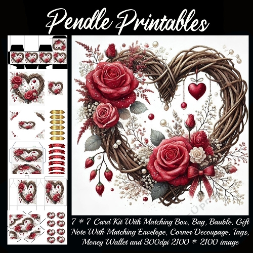 Valentines Beautiful Heart Wreath 9