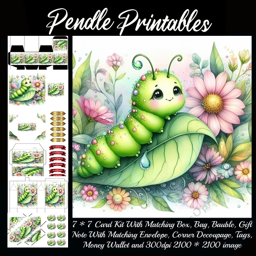 Cute Dewdrop Caterpillar