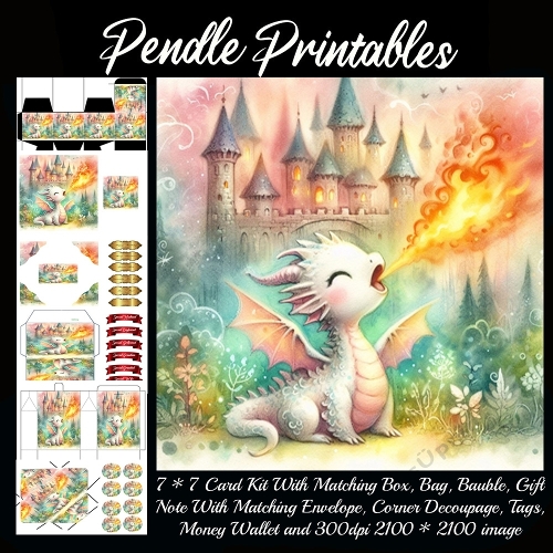 Cute Fire Breathing Dragon