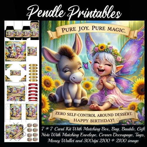 Pure Joy, Pure Magic. Gift bag, Money wallet, Tag, Bauble, Gift Card, Envelope. Large Image, Image without border.