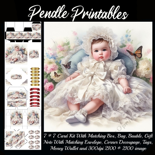 Portrait Style Baby Girl In Lace 6