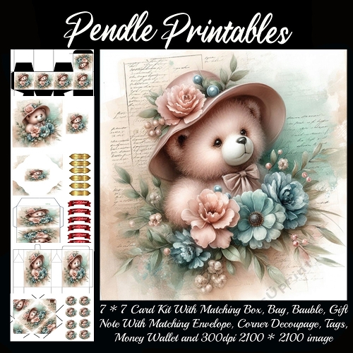 Portrait Style Teddy Bear 2