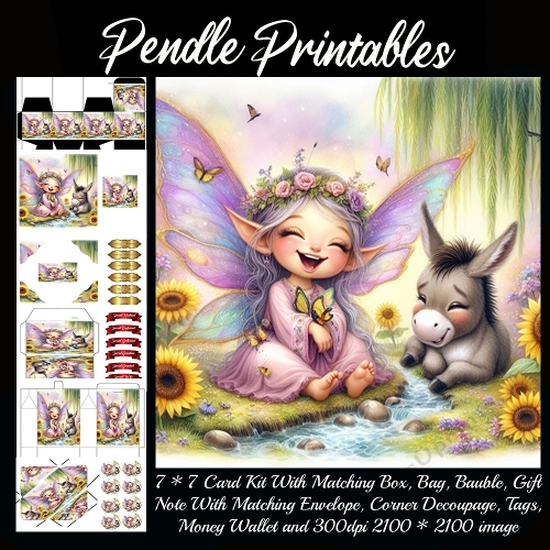 Cute Fairy & Donkey