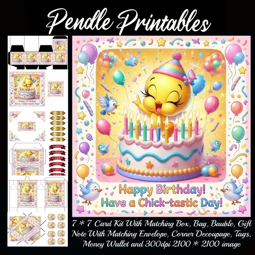 Have a chick-tastic day,  7*7 card 