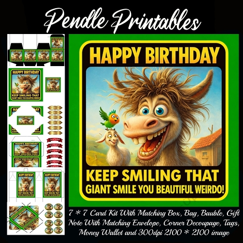 Keep smiling that beautiful smile,  7*7 card 