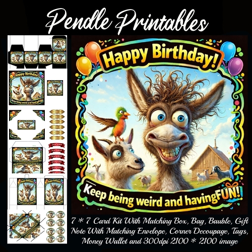 Keep being weird,  7*7 card 