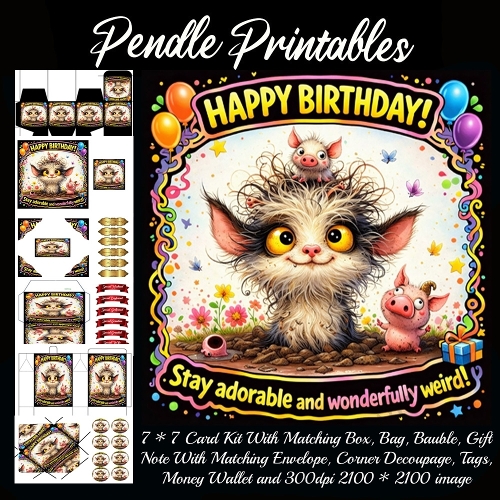 Stay adorable,  7*7 card 