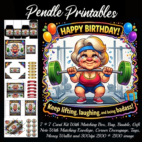 Keep lifting and laughing ,  7*7 card 
