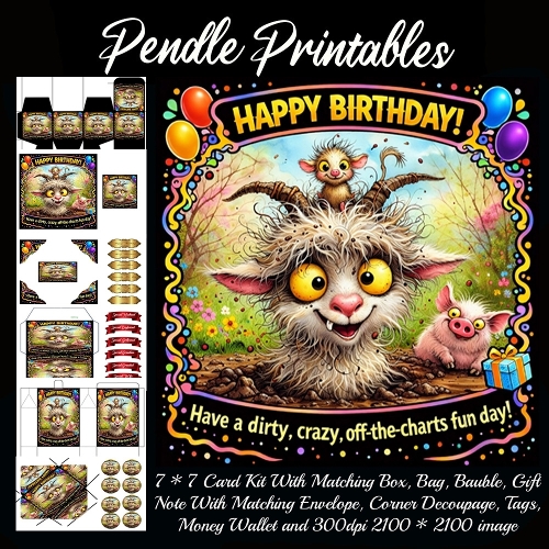 Happy birthday ,  7*7 card 