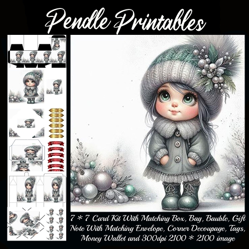 Pretty In Grey Winter Girl 2