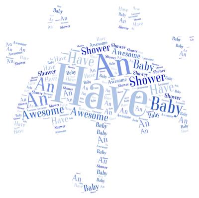 Boy Baby Shower Word Art