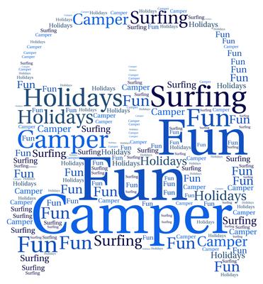 Volkswagen Campervan Word Art