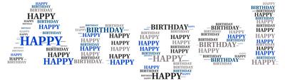 Angel Happy Birthday Word Art