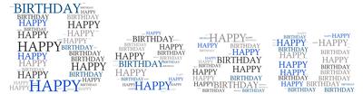 Beau Happy Birthday Word Art