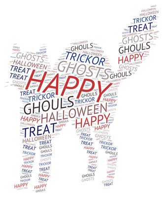 Halloween Cat Word Art