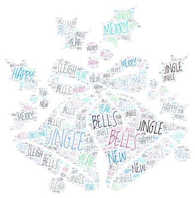 Christmas Bells Word Art