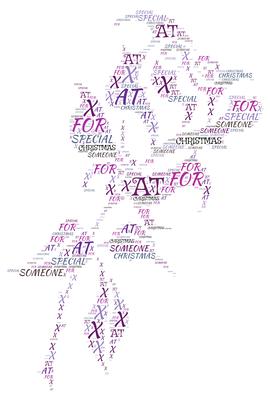 Christmas Someone Special Rose Word Art