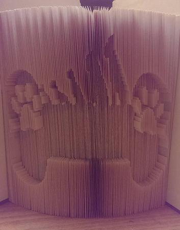 Cut and Fold Book Folding Pattern of Pet Bone