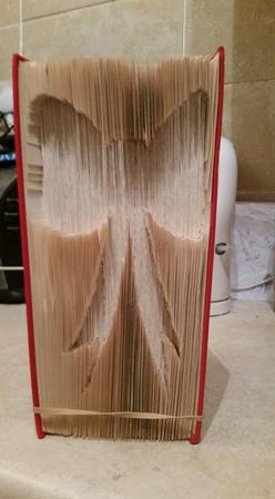 Cut and Fold Book Folding Pattern of Bow