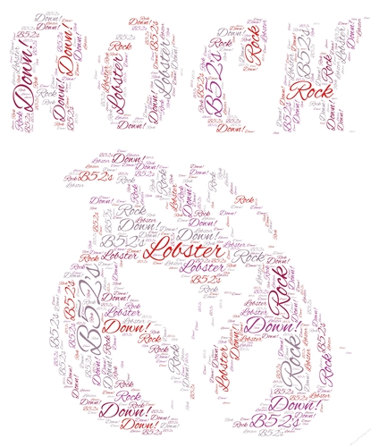 B52s Rock Lobster Logo Word Art