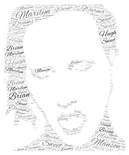 Marilyn Manson Pop Art Word Art