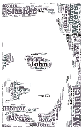 Michael Myers Halloween Word Art