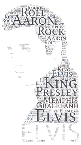 Elvis Presley Word Art