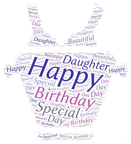 Special Daughter Champagne Bucket Word Art