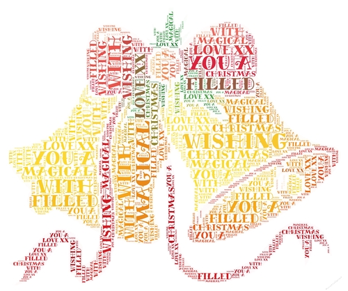 Christmas Bells Word Art