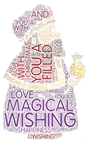 King Christmas Word Art