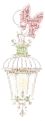 Christmas Lamp Word Art