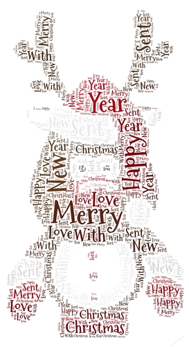 Rudolph Word Art