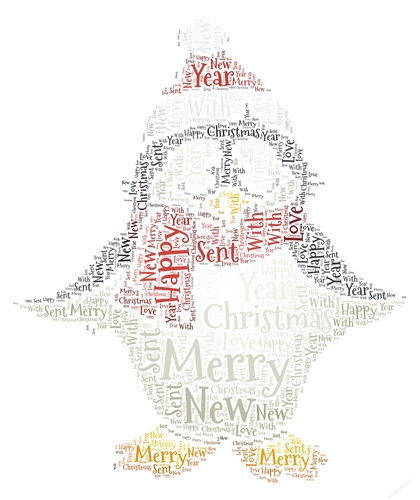 Cute Penguin Word Art