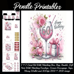  Pink Fizz 60th Birthday Complete Kit