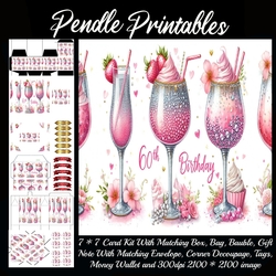 Strawberry Fizz 60th Birthday Complete Kit