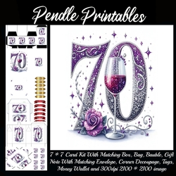 Purple Fizz 70th Birthday Complete Kit