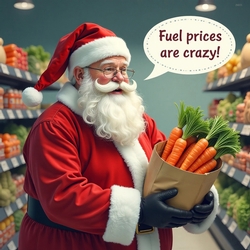 Santa Fuel Prices Are Crazy (1). 9 Piece 7x7 Complete Kit