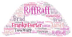 Rocky Horror Lips Word Art