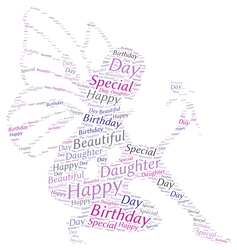 Special Daughter Flower Fairy Word Art