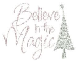 Believe In The Magic Word Art