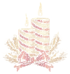 Red And Gold Christmas Candles Word Art